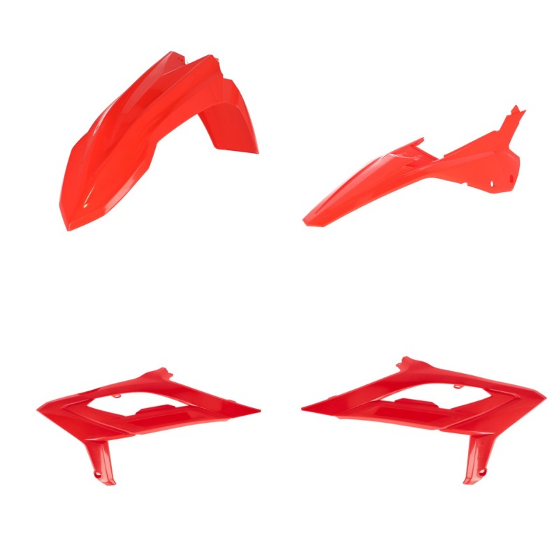 Acerbis 2023 Beta RR 2T 125-480 RR 2T 125RC-480RC Plastic Kit - Red 2979460004