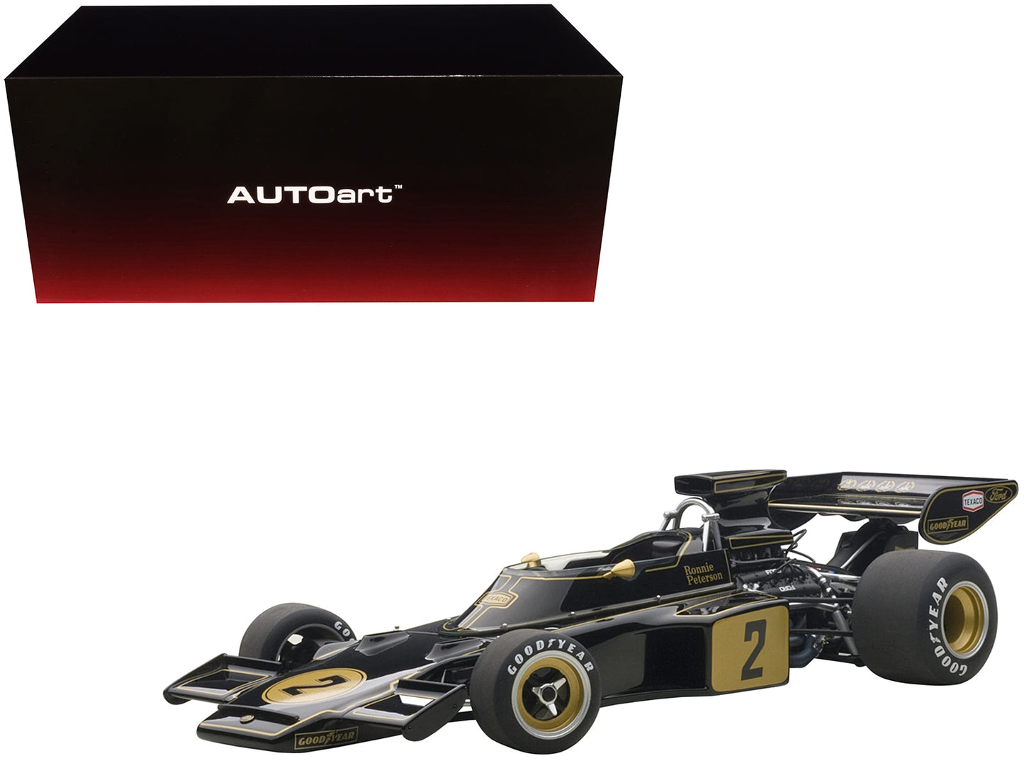 Lotus 72E 1973 Ronnie Peterson #2 1/18 Model Car by Autoart free shipping USA