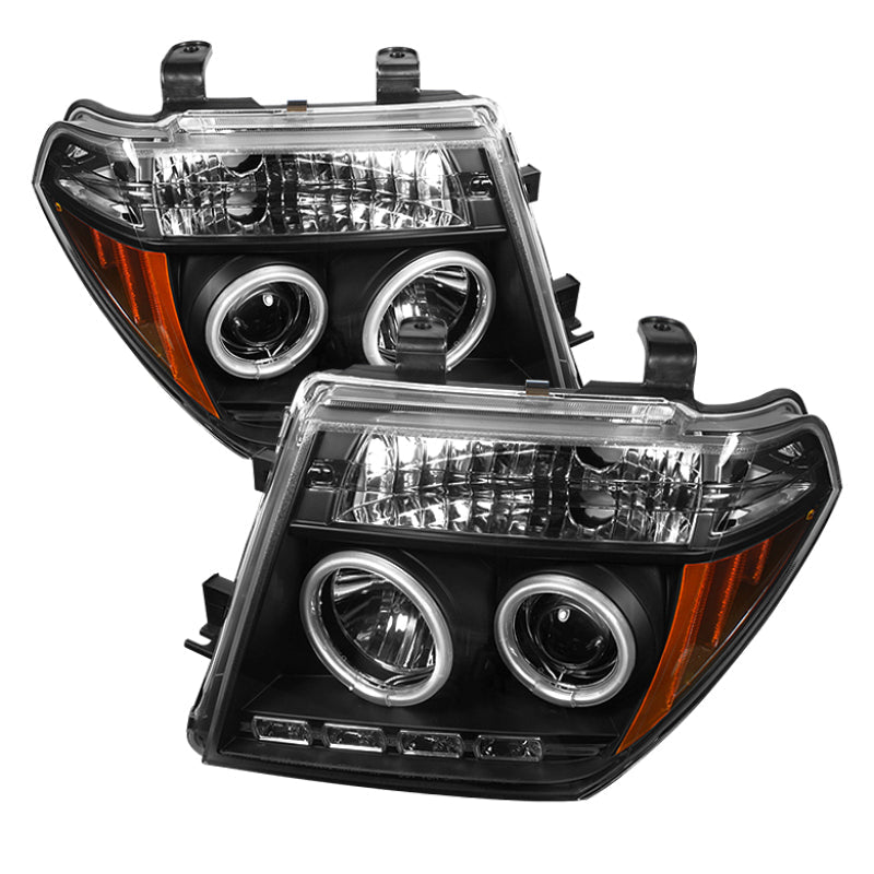 SPYDER Nissan Frontier 05-08 Projector Headlights CCFL Halo LED Blk PRO-YD-NF05-CCFL-BK 5033949
