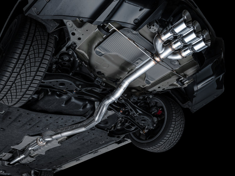 AWE Tuning 2024 Acura Integra Type S DE5 FWD Track Edition Exhaust w/ Triple Chrome Silver Tips 3020-52335