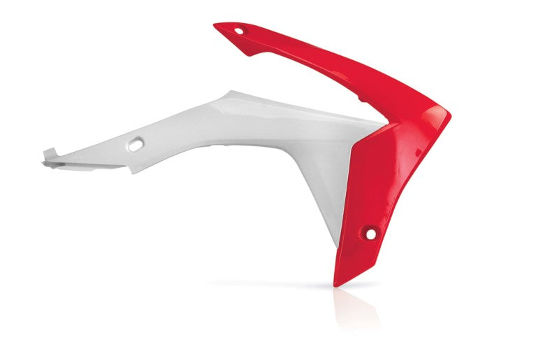 Acerbis 14-17 Honda CRF250R/13-16 CRF450R Radiator Shroud - White/Red 2314371030