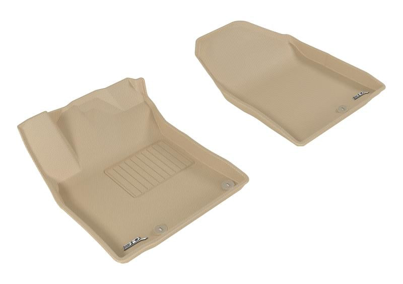 FR SPORT 3D MAXpider 2017-2019 Hyundai/Kia Ioniq/Niro Kagu 1st Row Floormat - Tan L1HY07811502
