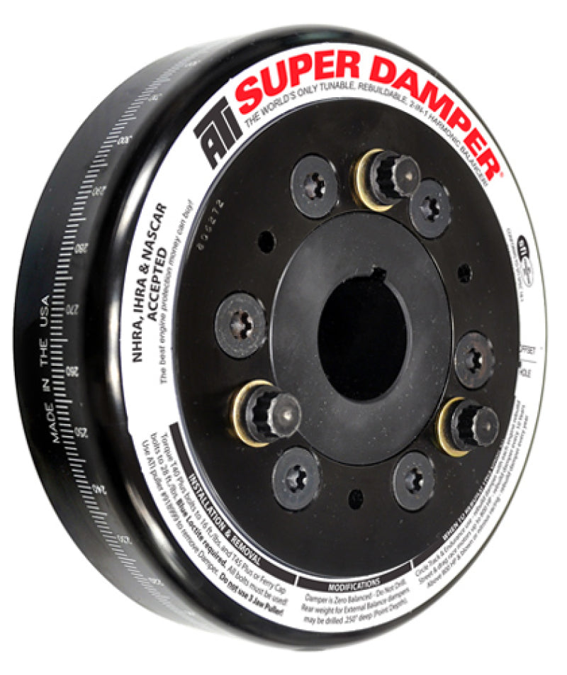 FR SPORT ATI Damper - 6.325in - Steel - Chevy SB / 90 Deg V6 - 409 - Pont 4Cyl - 3 Ring - 1Pc...