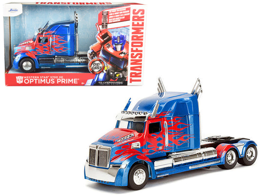 Rapid Vehicles Western Star 5700 XE Phantom Optimus Prime with Robot on Chassis "Transformers 5"...