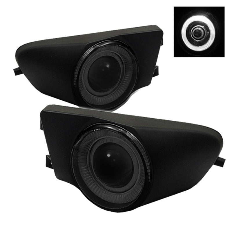 FR SPORT SPYDER BMW E39 5-Series 97-00 Halo Projector Fog Lights w/Switch Smoke FL-P-BE3996-HL-SM...