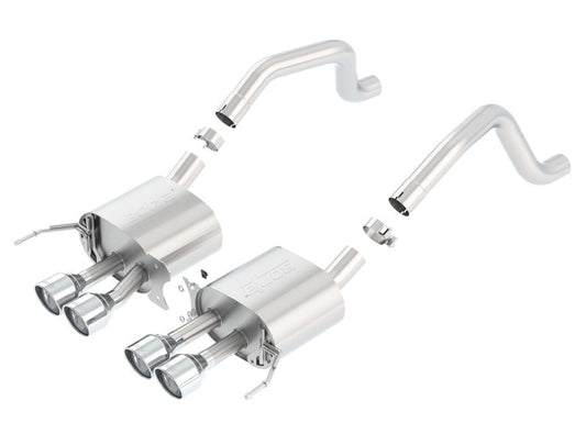 FR SPORT Borla 2014 Chevy Corvette C7 ZO6 S/C w/o AFM w/o NPP S-Type Rear Section Exhaust Dual Rd...