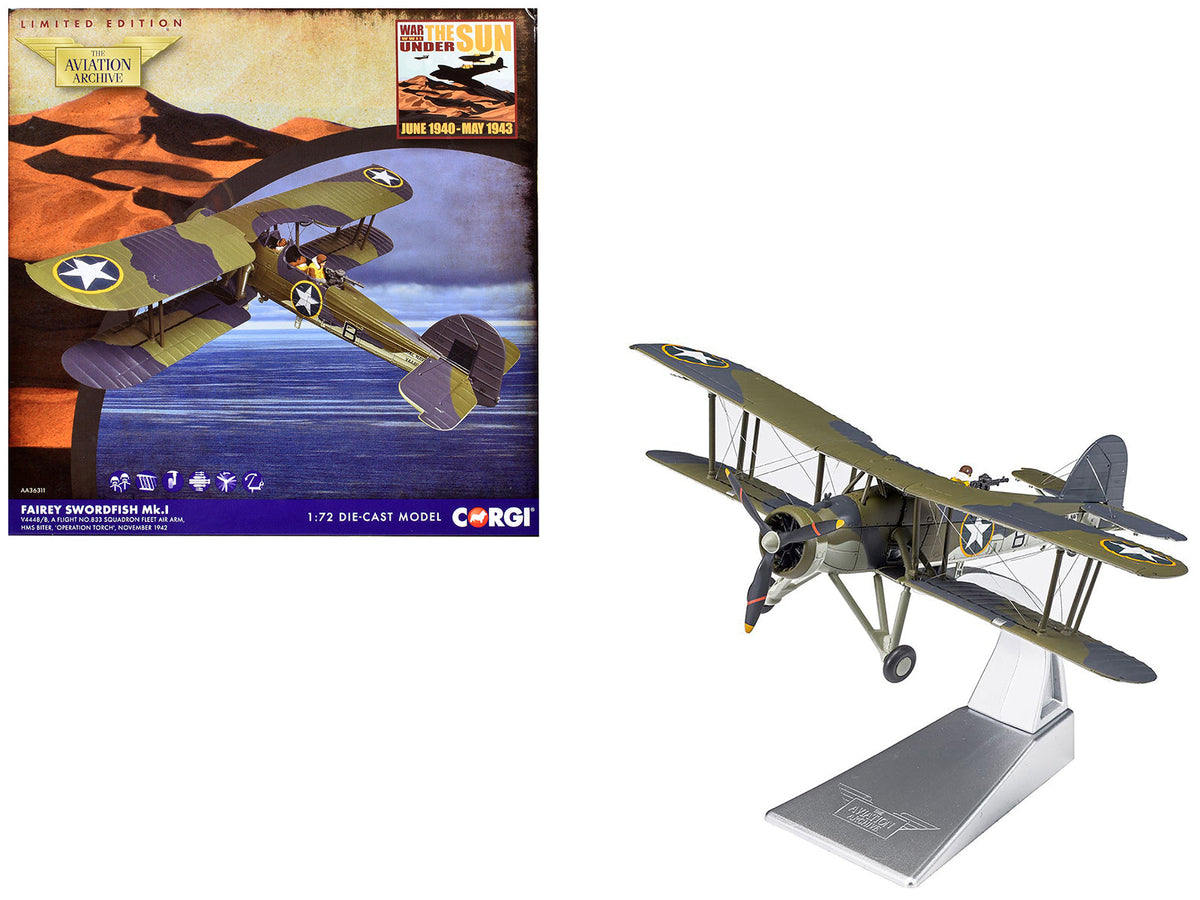 Rapid Vehicles Fairey Swordfish Mk.I Bomber Aircraft "No. 833 Squadron of the Fleet Air Arm HMS...