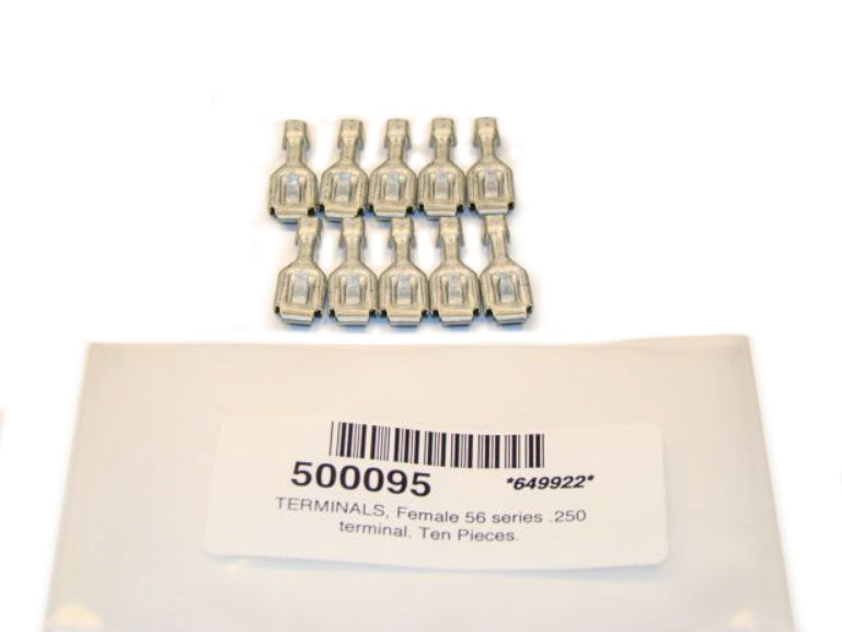 Female 56 Series .250 Terminals 10 Pcs. - 500095