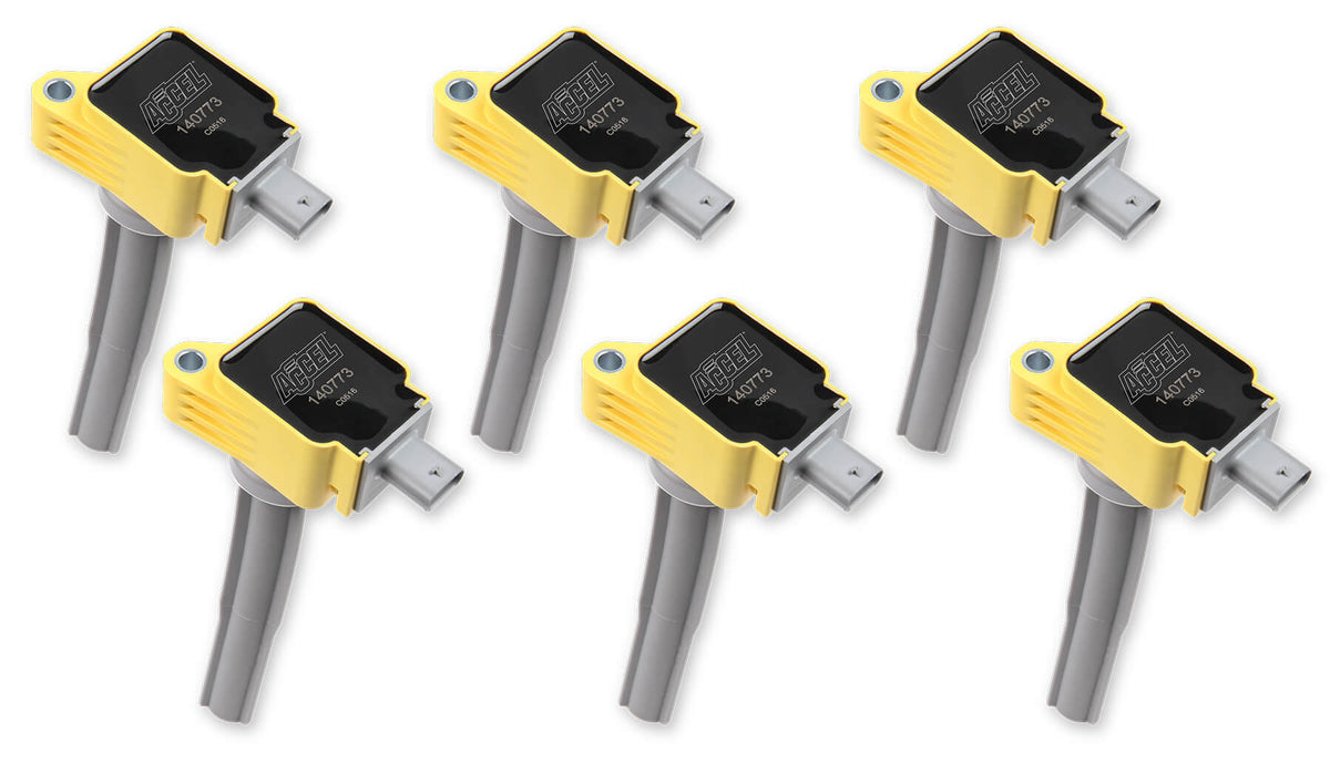 Coil - Ford 2.7L V6 EcoBoost 6pk - Yellow - 1407736