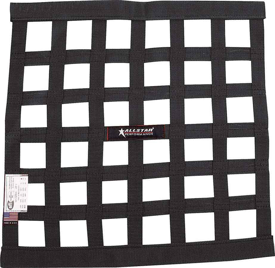 Window Net Border Style 18 x 18 SFI Black - ALL10280