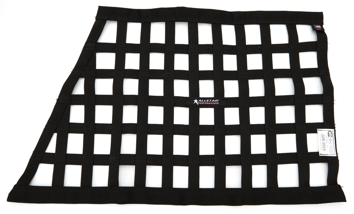 Window Net Border Style Angled Black SFI - ALL10288