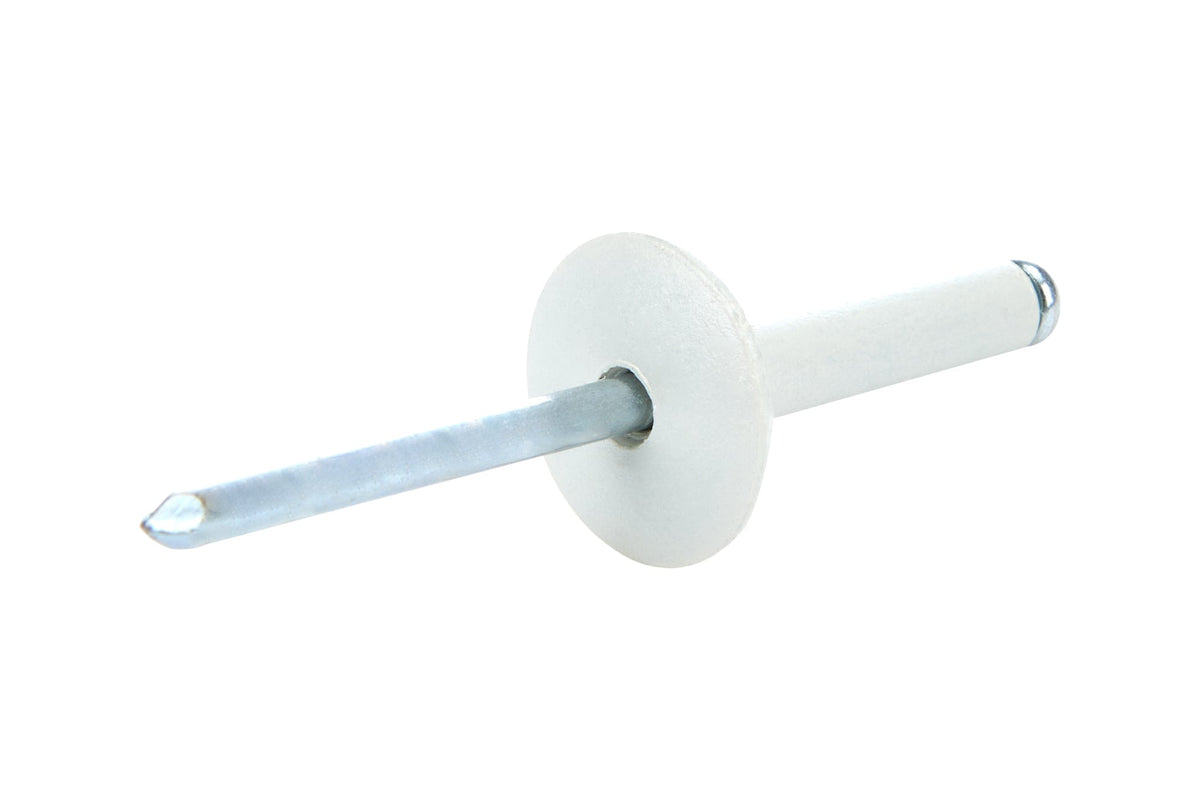 Lg Hd Rivet White 200pk - ALL18031