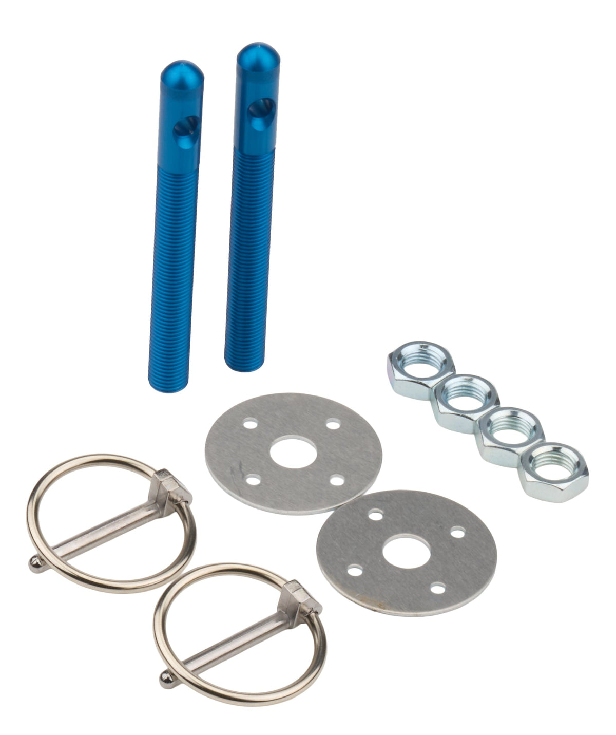 Alum Hood Pin Kit 3/8in Blue - ALL18482