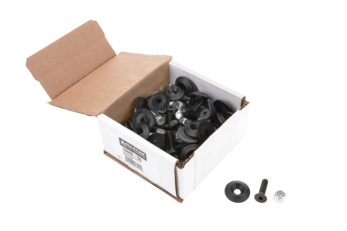 Countersunk Bolt Kit Black 50pk - ALL1868050