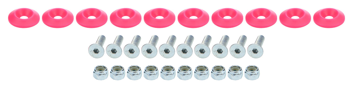 Countersunk Bolt Kit Pink 10pk - ALL18686