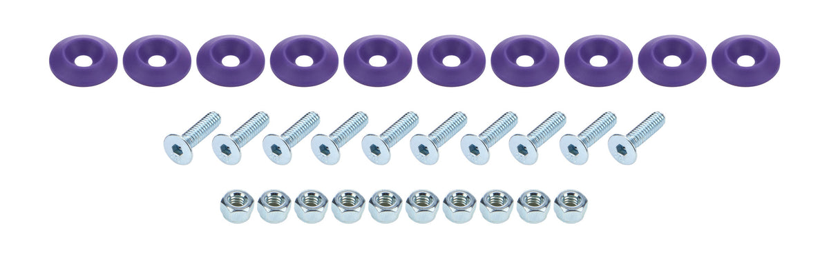 Countersunk Bolt Kit Purple 10pk - ALL18687