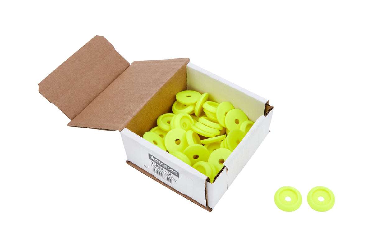 Body Bolt Washer Plastic Fluorescent Yellow 50pk - ALL1885350