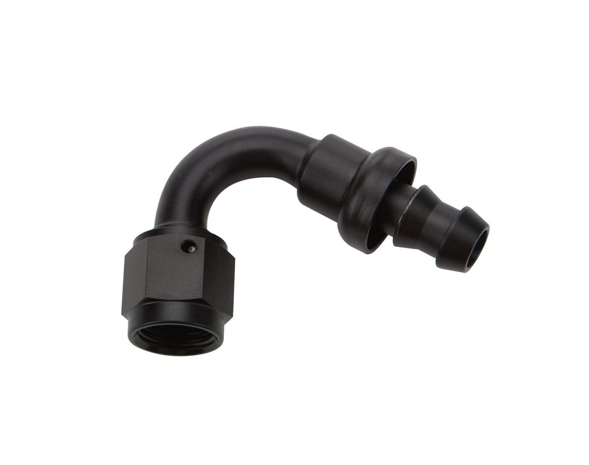 Pushlock Hose End Black 120 Deg Elbow -6 - ALL49462