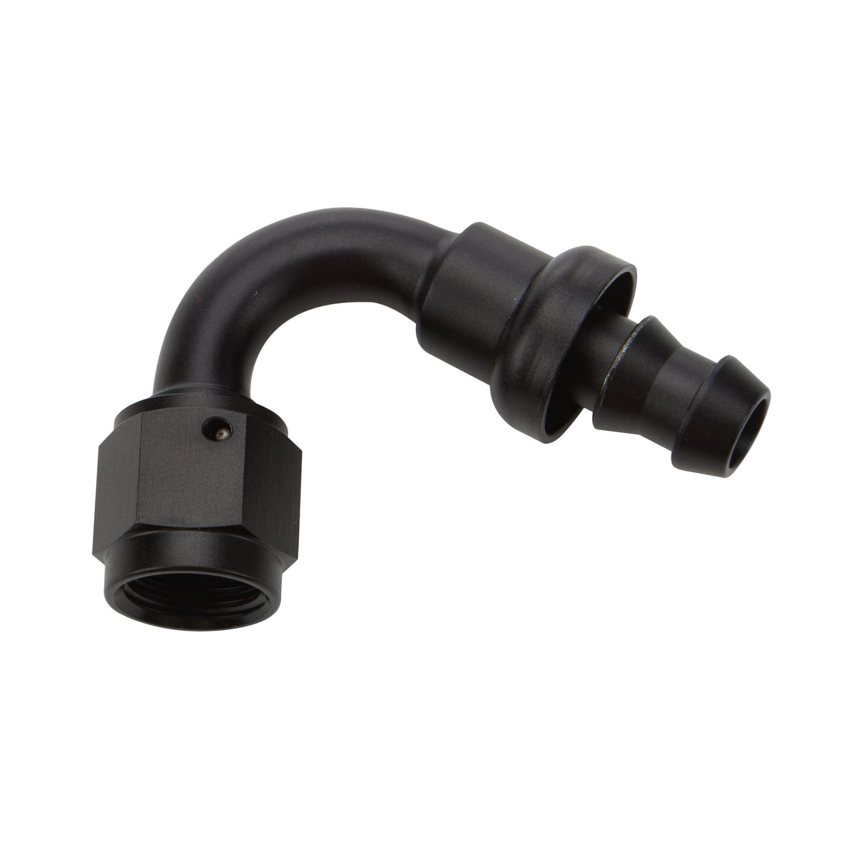 Pushlock Hose End Black 120 Deg Elbow -16 - ALL49466