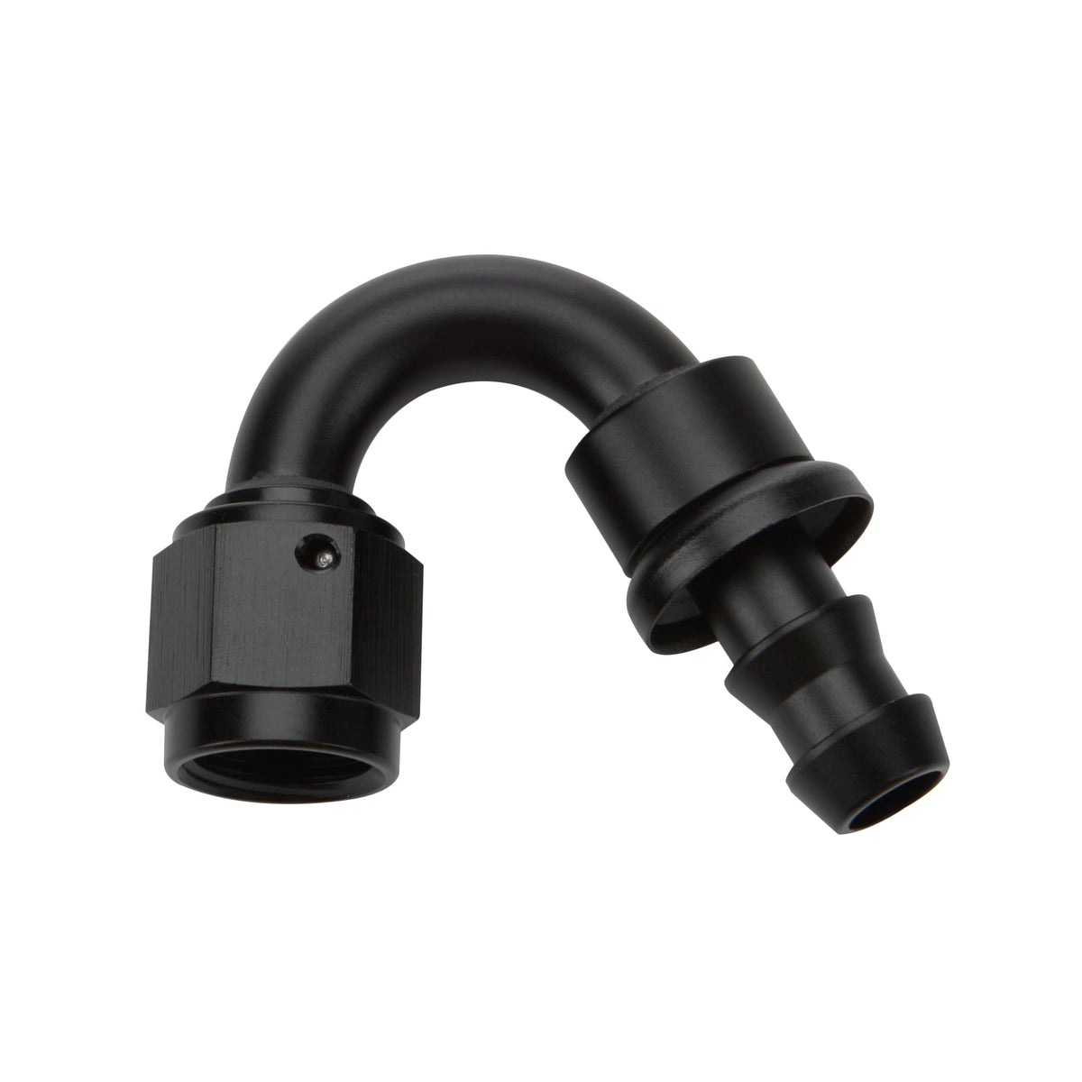Pushlock Hose End Black 150 Deg Elbow -8 - ALL49473