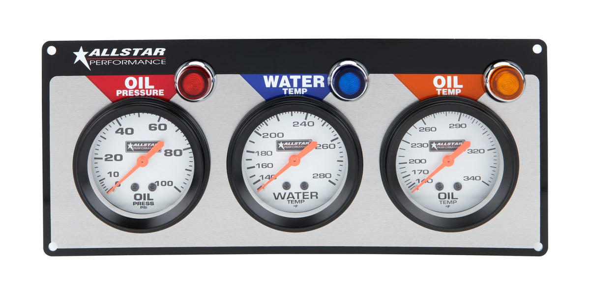 Allstar 3 Gauge Panel Op/Wt/Ot - ALL80091