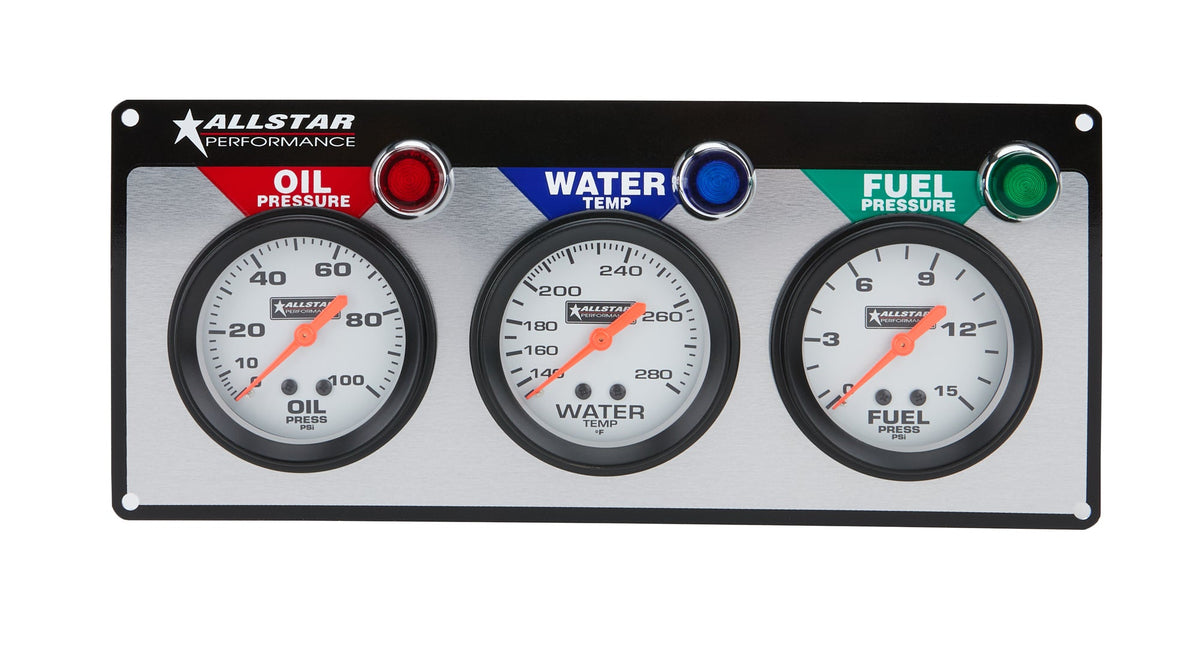 Allstar 3 Gauge Panel Op/Wt/Fp - ALL80092