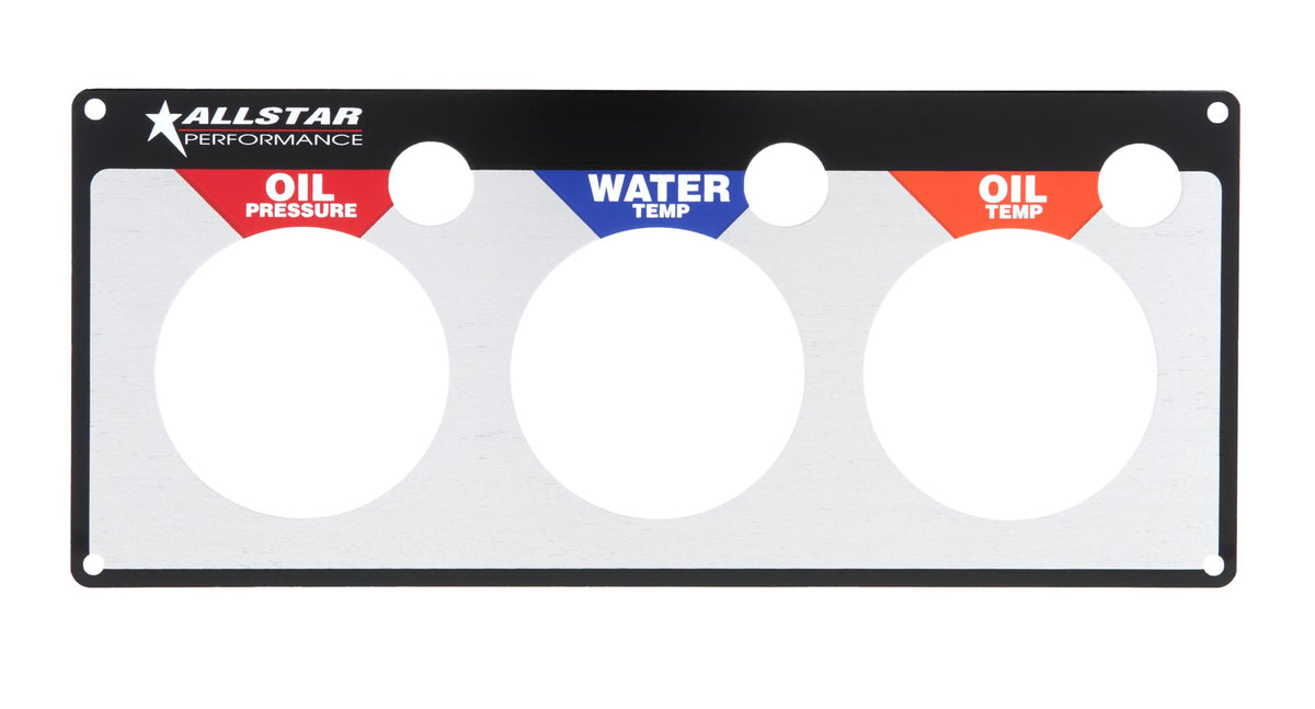 3 Gauge Panel Plate OP/WT/OT - ALL80126