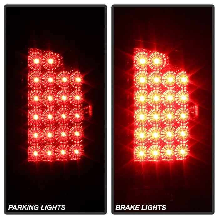 FR SPORT SPYDER Xtune Dodge Ram 07-08 1500 / Ram 07-09 2500/3500 LED Tail Lights Red Clear...