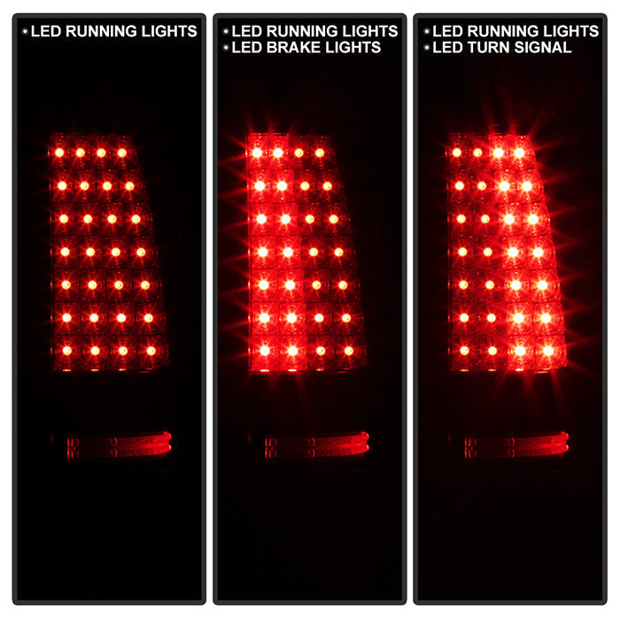 Spyder Chevy Silverado 1500 03-06 (Not Fit Stepside)LED Tail Lights Blk Smke ALT-YD-CS03-LED-BSM 5078025