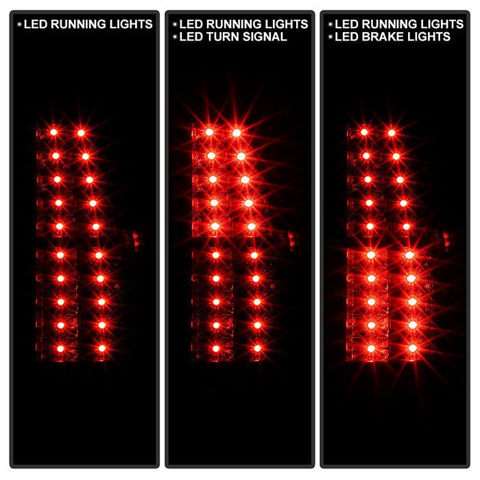 Spyder Chevy Suburban/GMC Yukon/Yukon Denali 07-14 LED Tail Lights Blk ALT-YD-CSUB07-LED-BK 5002136