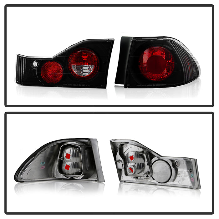 Spyder Honda Accord 98-00 4Dr Euro Style Tail Lights Black ALT-YD-HA98-BK 5004321