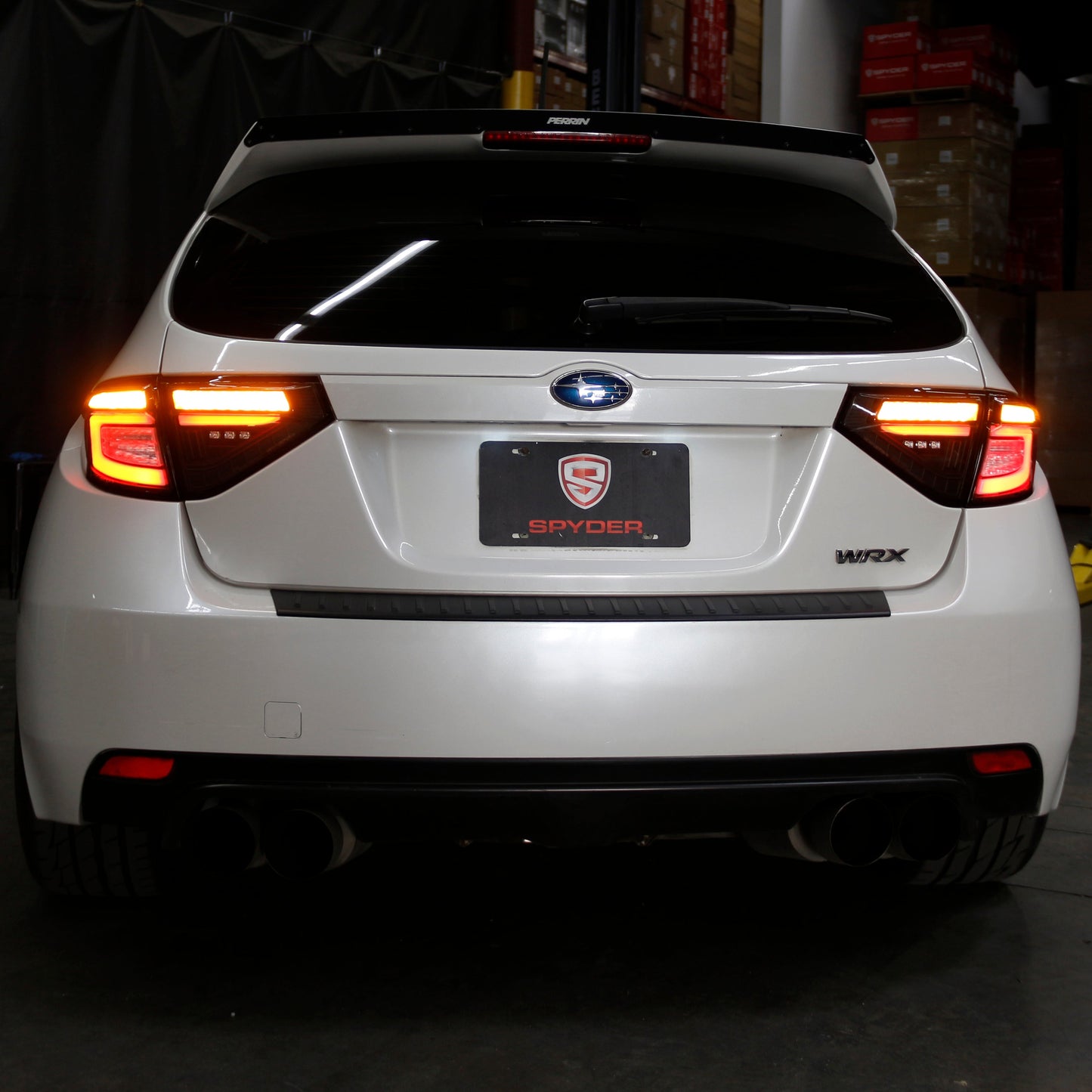 Spyder 08-14 Subara Impreza WRX Hatchback LED Tail Lights Seq Signal Black ALT-YD-SI085D-SEQ-BK 5086730