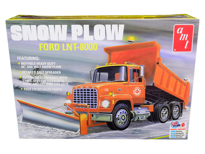 Skill 3 Model Kit Ford LNT-8000 Snow Plow Truck 1/25 Scale Model by AMT free shipping USA