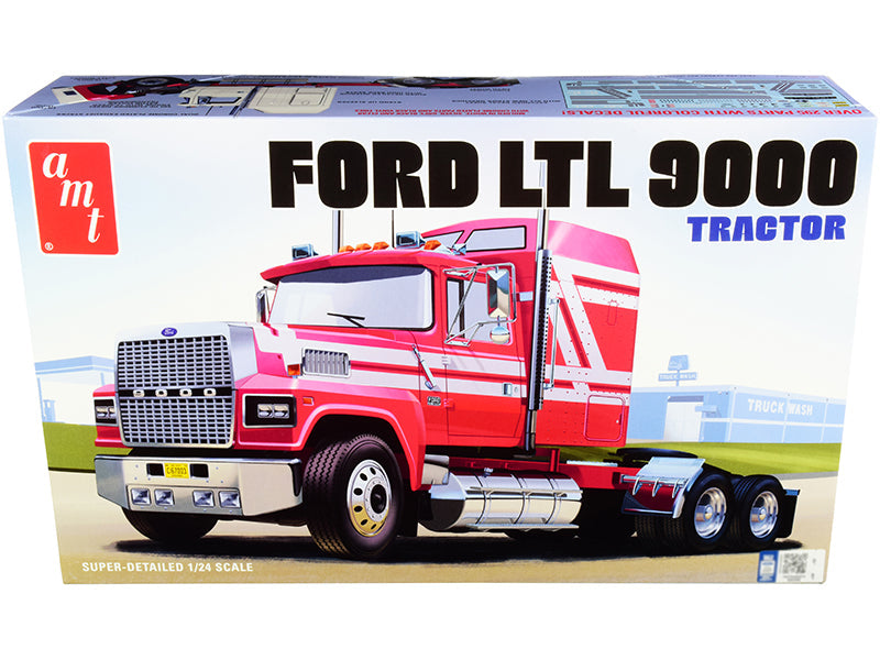 Skill 3 Model Kit Ford LTL 9000 Semi Tractor 1/24 Scale Model by AMT free shipping USA