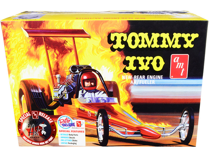 Skill 2 Model Kit Tommy Ivo Rear Engine Dragster 1/25 Scale Model by AMT free shipping USA