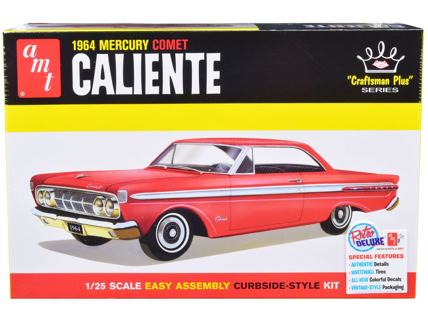 Skill 2 Model Kit 1964 Mercury Comet Caliente "Craftsman Plus" Series 1/25 Scale Model by AMT free shipping USA