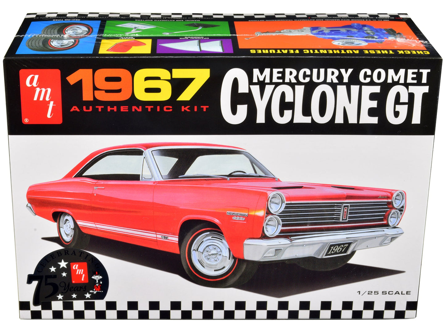Skill 2 Model Kit 1967 Mercury Comet Cyclone GT 1/25 Scale Model by AMT free shipping USA