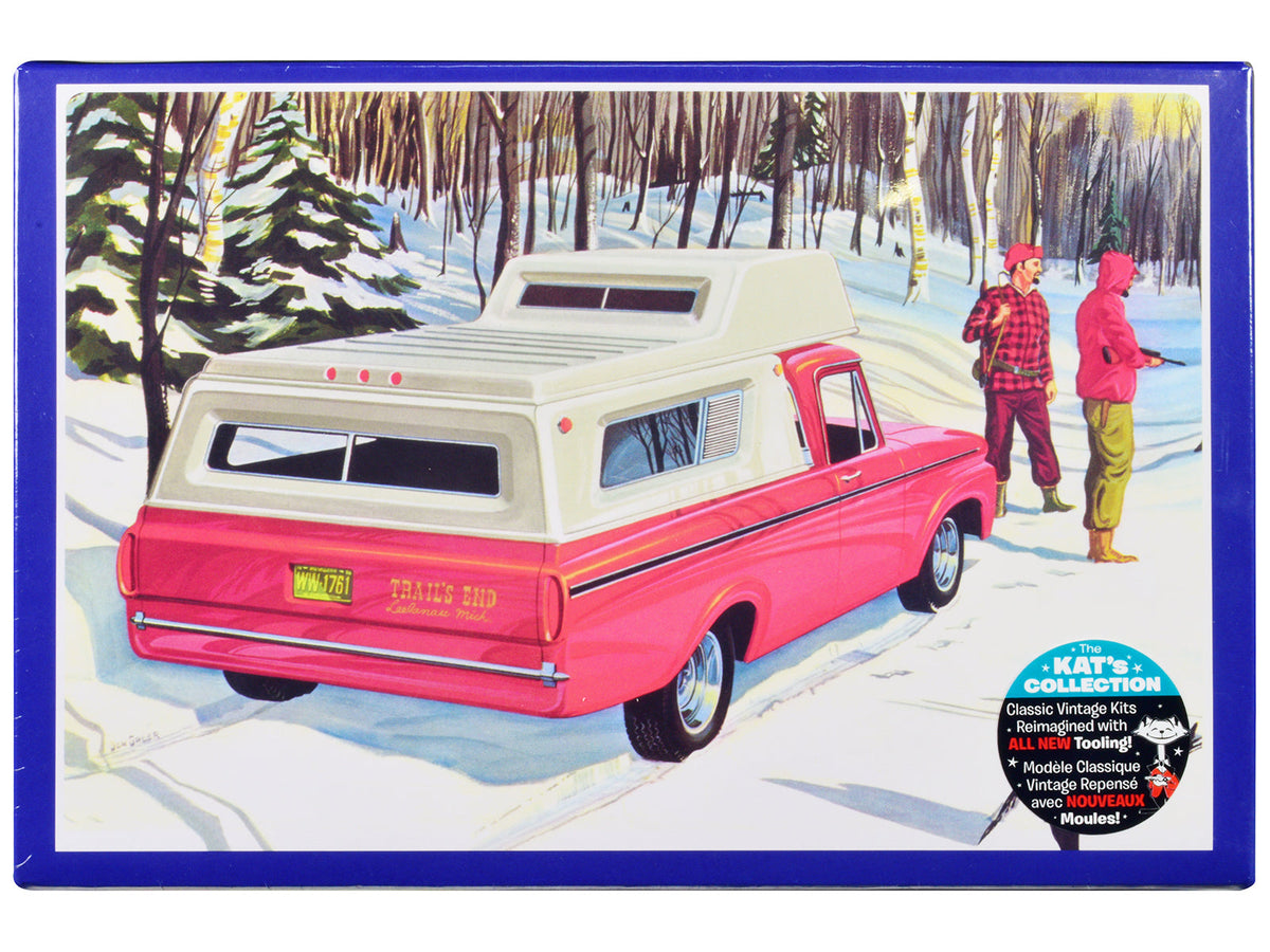 Rapid Vehicles Skill 2 Model Kit 1963 Ford F-100 Camper Pickup Truck 3-in-1 Kit 1/25 Scale Model...