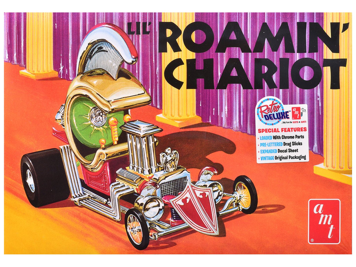 Skill 2 Model Kit "Lil' Roamin'" Chariot Show Rod 1/25 Scale Model by AMT free shipping USA
