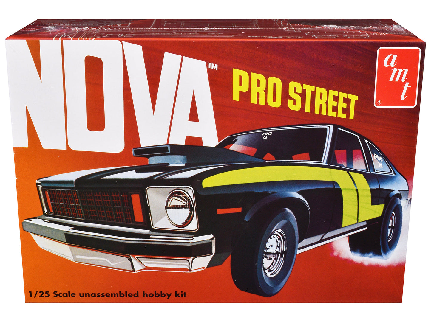 Skill 2 Model Kit Chevrolet Nova Pro Street 1/25 Scale Model by AMT free shipping USA