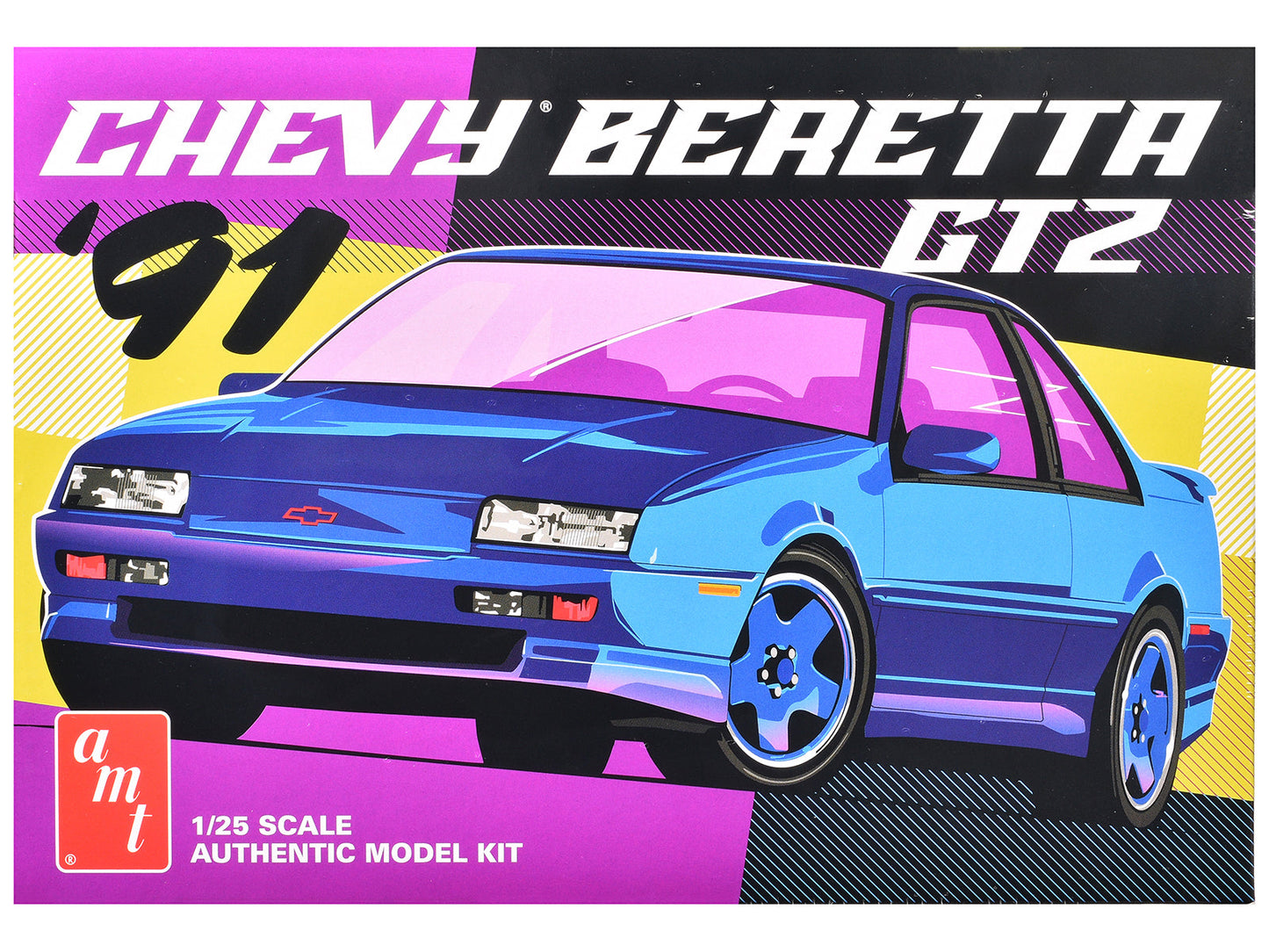 Skill 2 Model Kit 1991 Chevrolet Beretta GTZ 1/25 Scale Model by AMT free shipping USA
