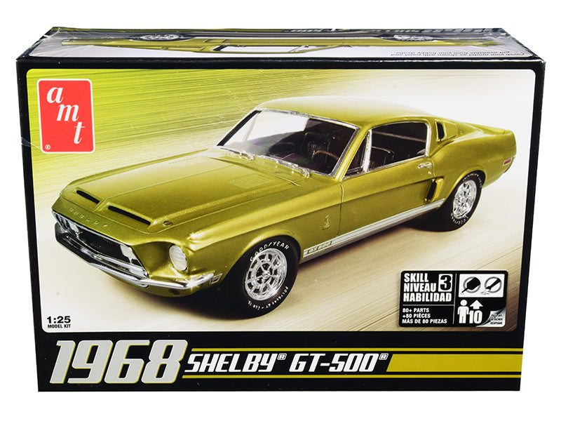 Skill 3 Model Kit 1968 Ford Mustang Shelby GT-500 1/25 Scale Model by AMT free shipping USA