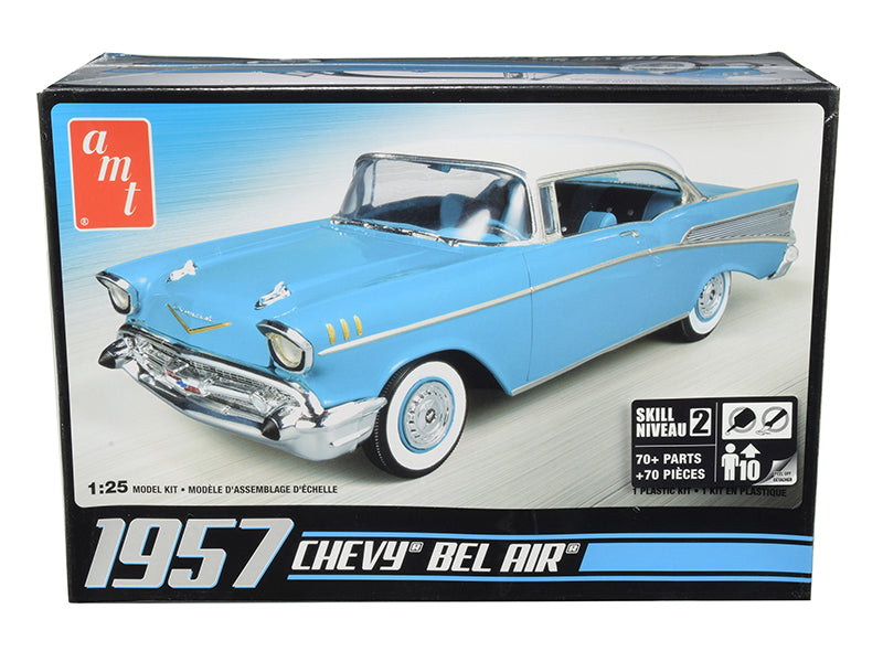 Skill 2 Model Kit 1957 Chevrolet Bel Air 1/25 Scale Model by AMT free shipping USA