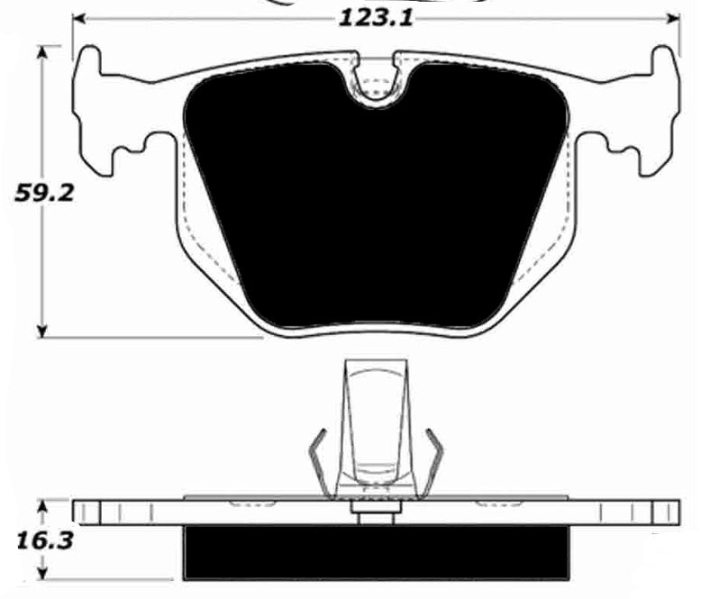 Porterfield Brake Pads for 2005 BMW 330 Series E46