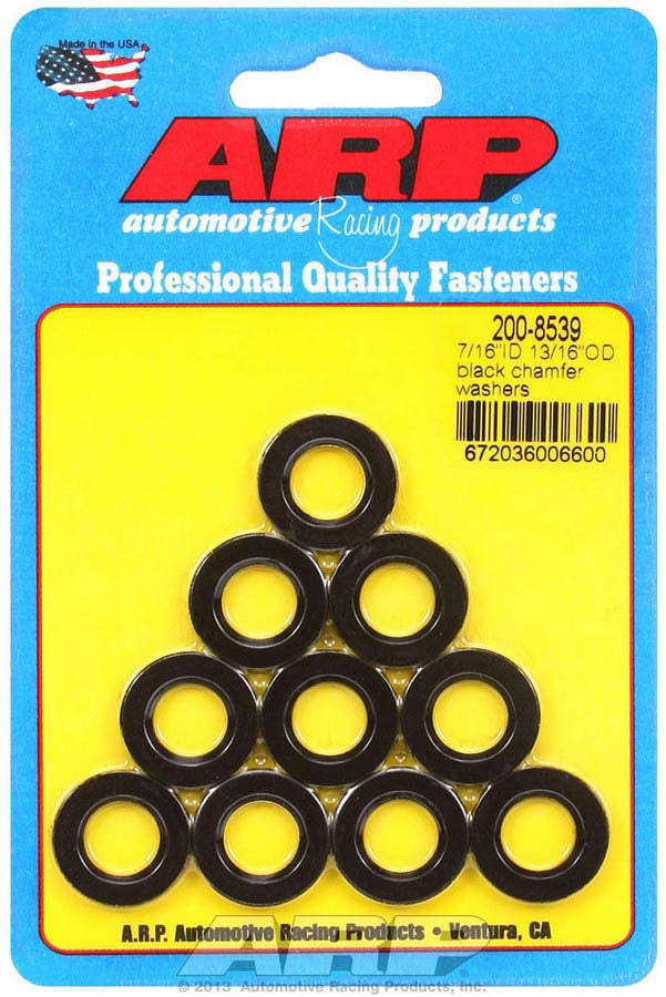 Black Washers - 7/16 ID x 13/16 OD (10) - 2008539