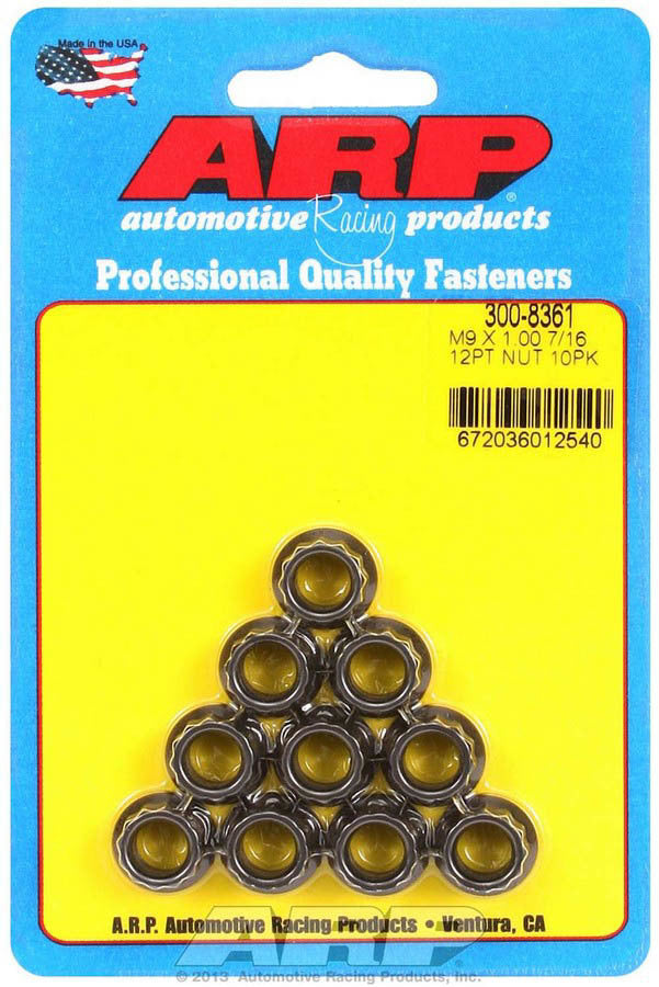 9mm x 1.00 12pt. Nuts (10) - 3008361