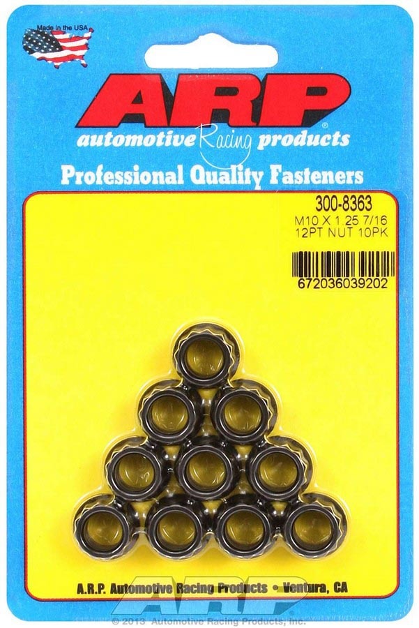 10mm x 1.25 12pt. Nuts (10) - 3008363