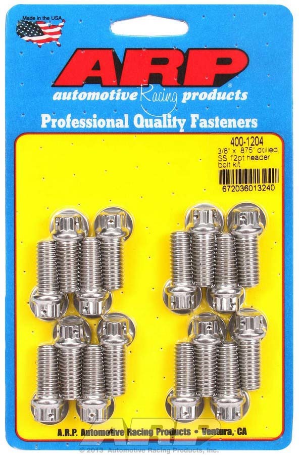 Header Bolt Kit BBC 12-Point Stainless - 4001204