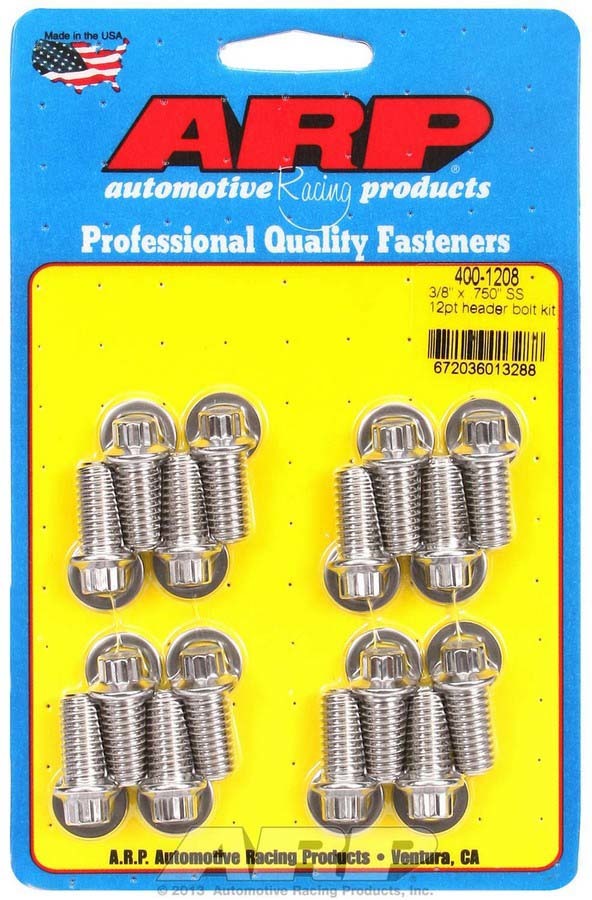 S/S Header Bolt Kit - 3/8 x .750 UHL (16) - 4001208