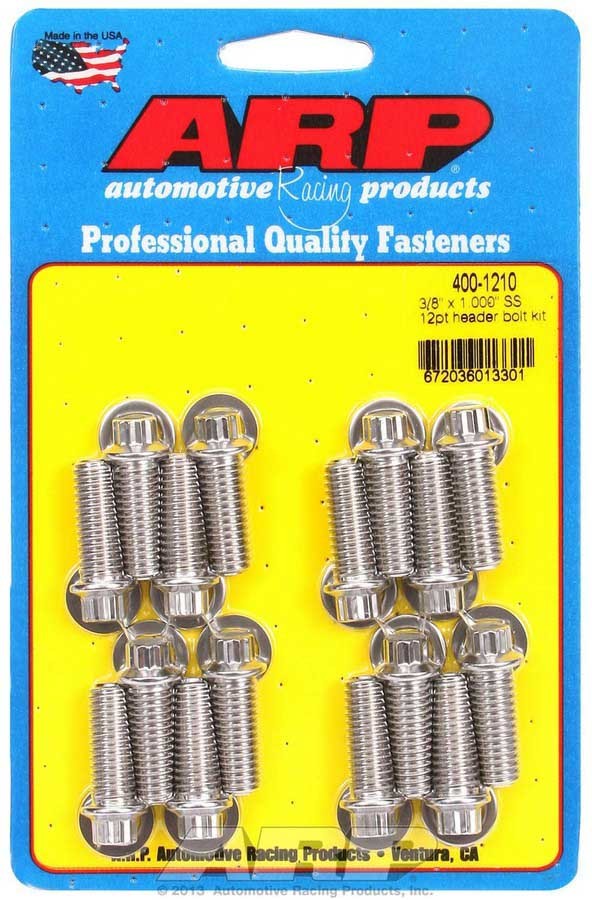 S/S Header Bolt Kit - 3/8 x 1.00 UHL (16) - 4001210
